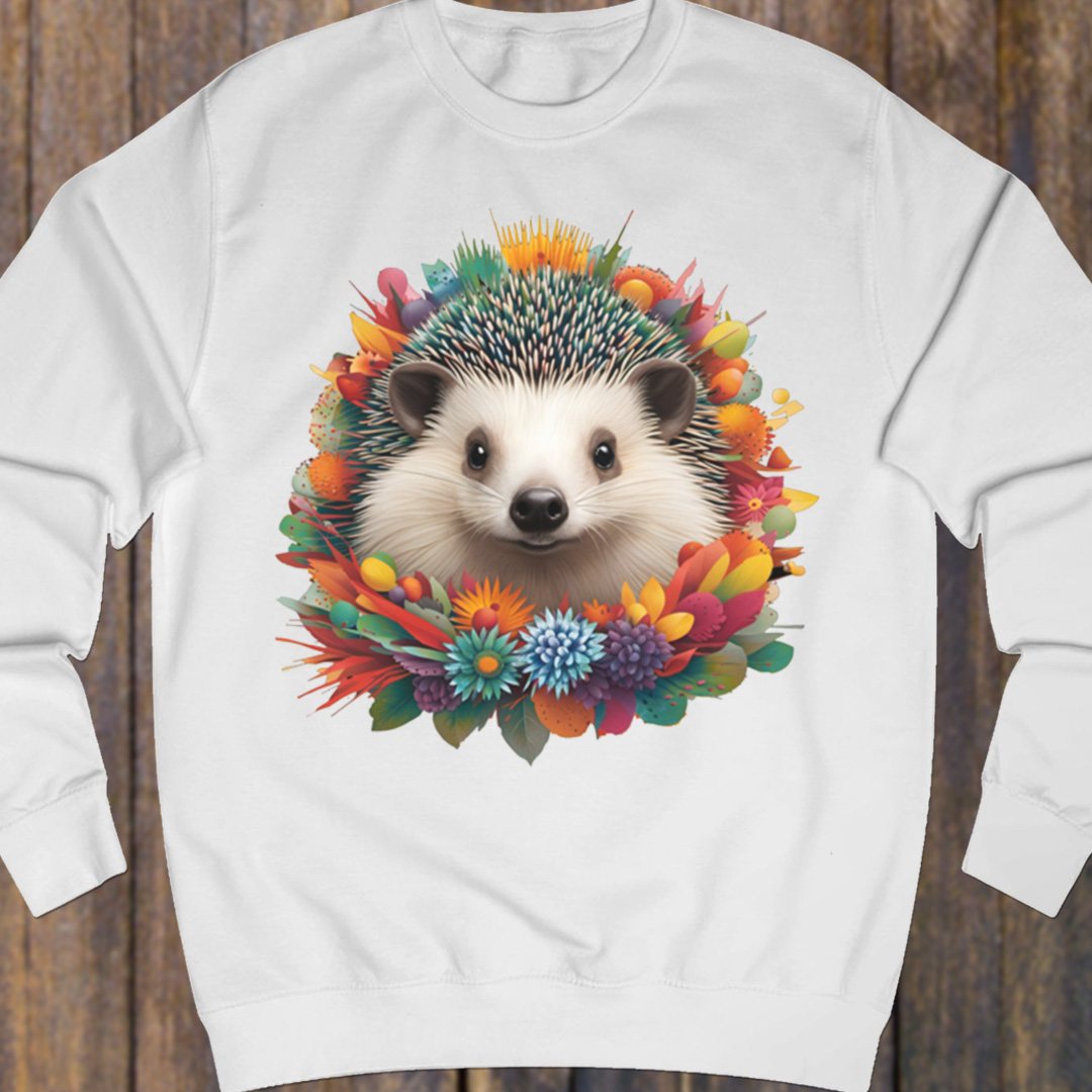 Floral hedgehog sweatshirt