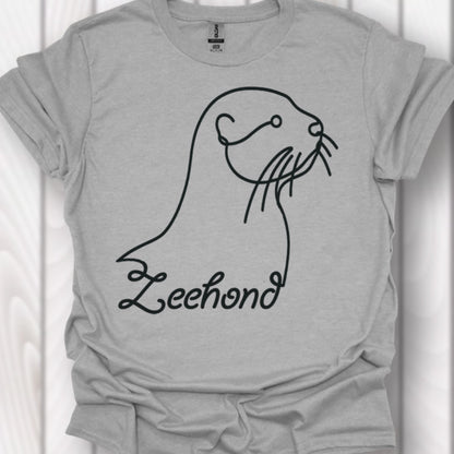 Seal line drawing black timeless T-shirt