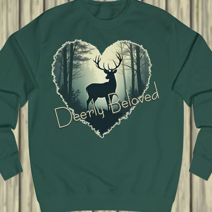 Deerly Beloved hartvorm sweatshirt