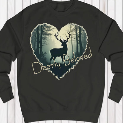 Deerly Beloved hartvorm sweatshirt