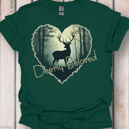 Deerly Beloved hartvorm T‑Shirt