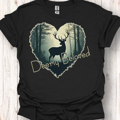 Deerly Beloved hartvorm T‑Shirt