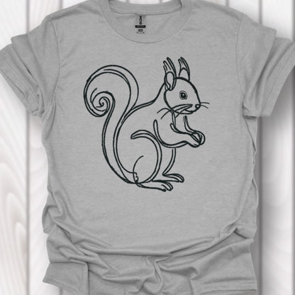 Squirrel black timeless T-shirt