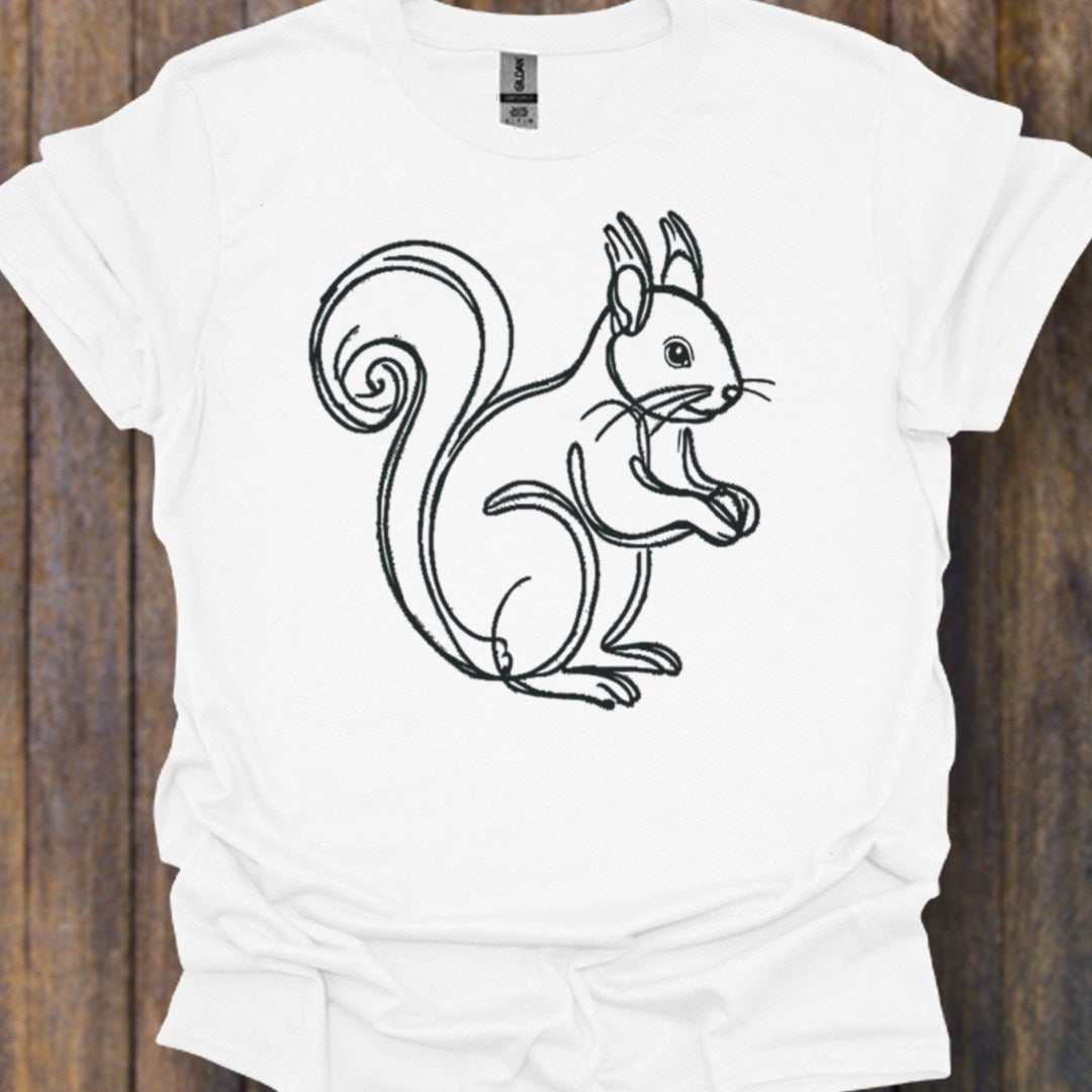 Squirrel black timeless T-shirt