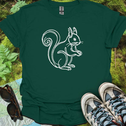 Squirrel white timeless T-shirt
