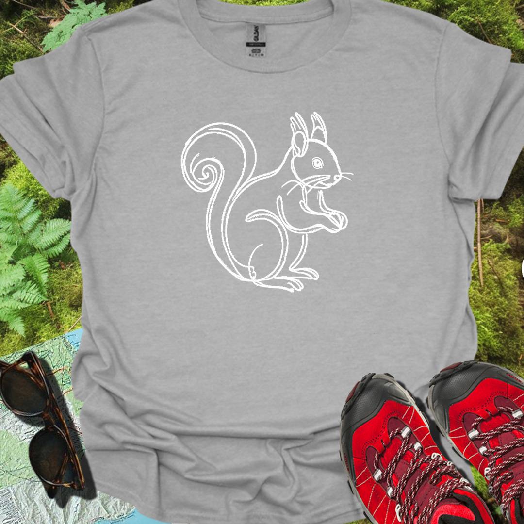 Squirrel white timeless T-shirt