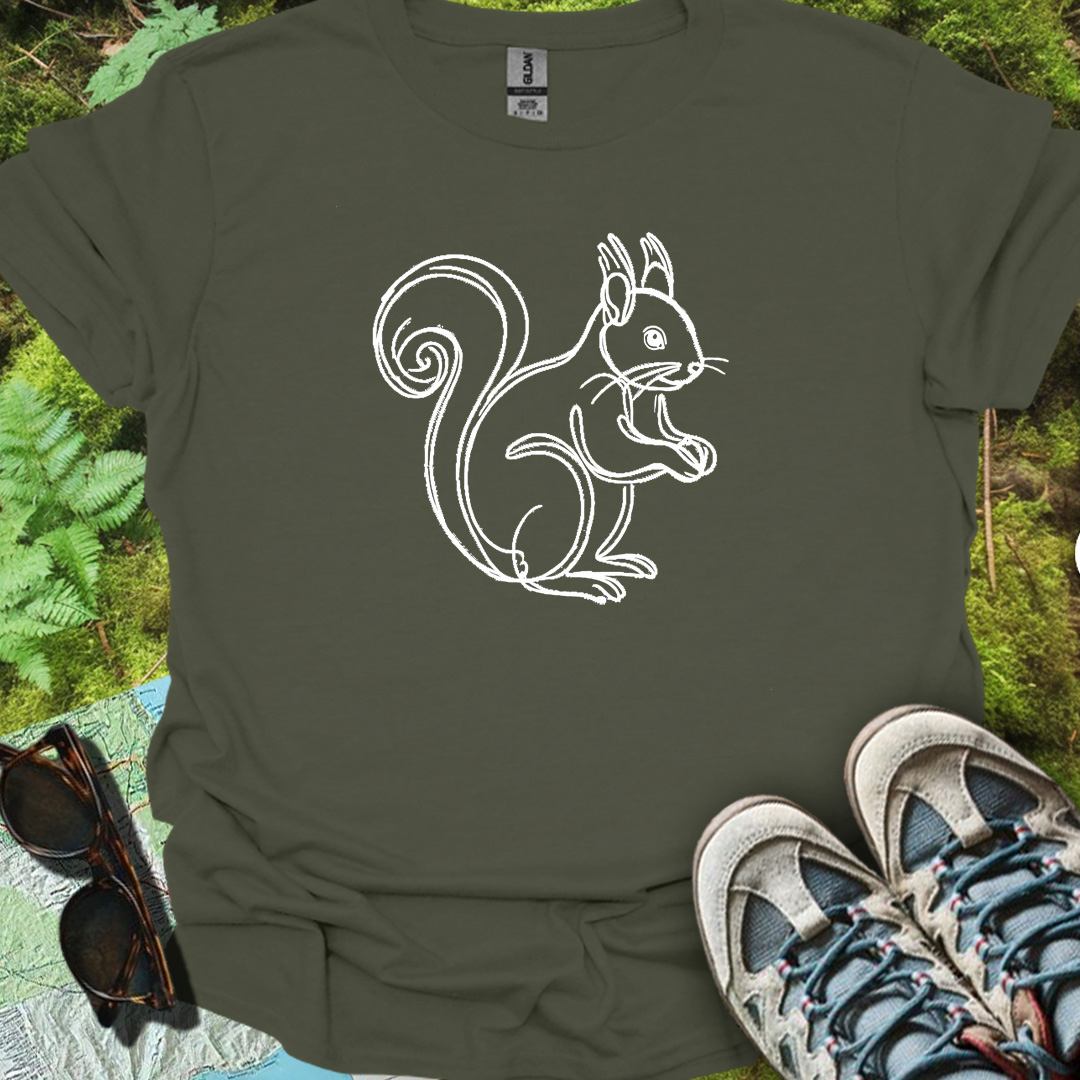 Squirrel white timeless T-shirt