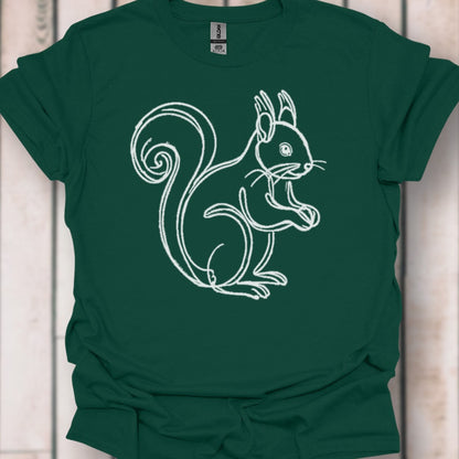 Squirrel white timeless T-shirt