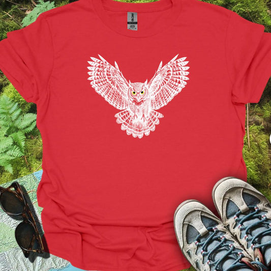 Chouette blanche volante T-shirt tendance 