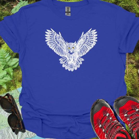 Chouette blanche volante T-shirt tendance 