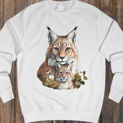 Lynx moeder en kind sweatshirt