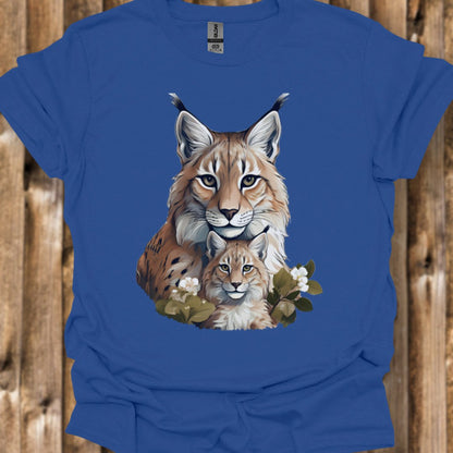 Lynx Moeder en Kind T‑Shirt