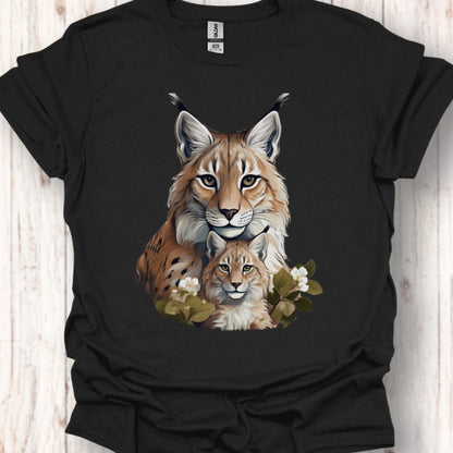 Lynx Moeder en Kind T‑Shirt