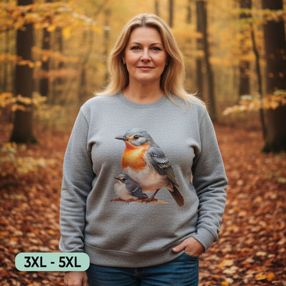 Roodborstje met Jong Sweatshirt+