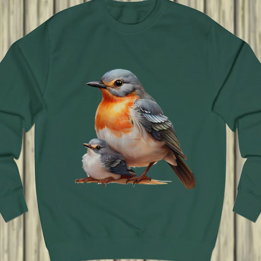 Roodborstje met Jong sweatshirt