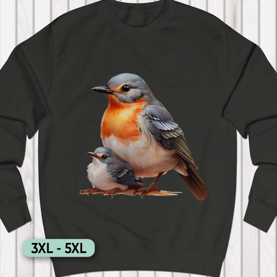 Roodborstje met Jong Sweatshirt+