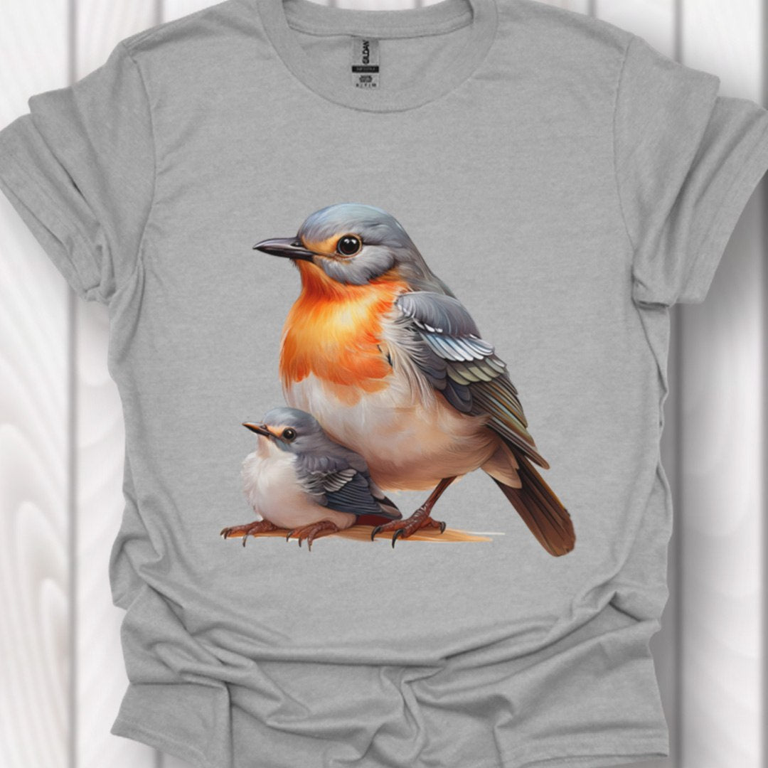 Roodborstje met Jong T‑Shirt