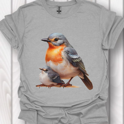 Roodborstje met Jong T‑Shirt