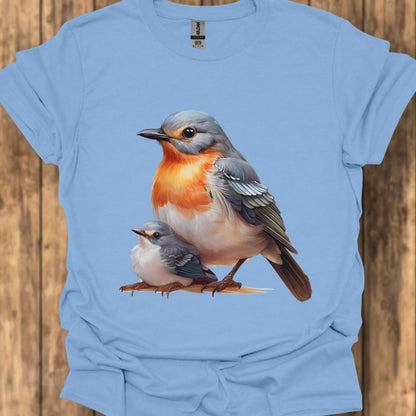 Roodborstje met Jong T‑Shirt
