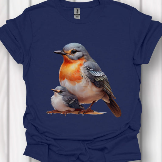 Roodborstje met Jong T‑Shirt