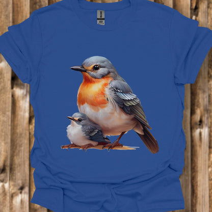 Roodborstje met Jong T‑Shirt