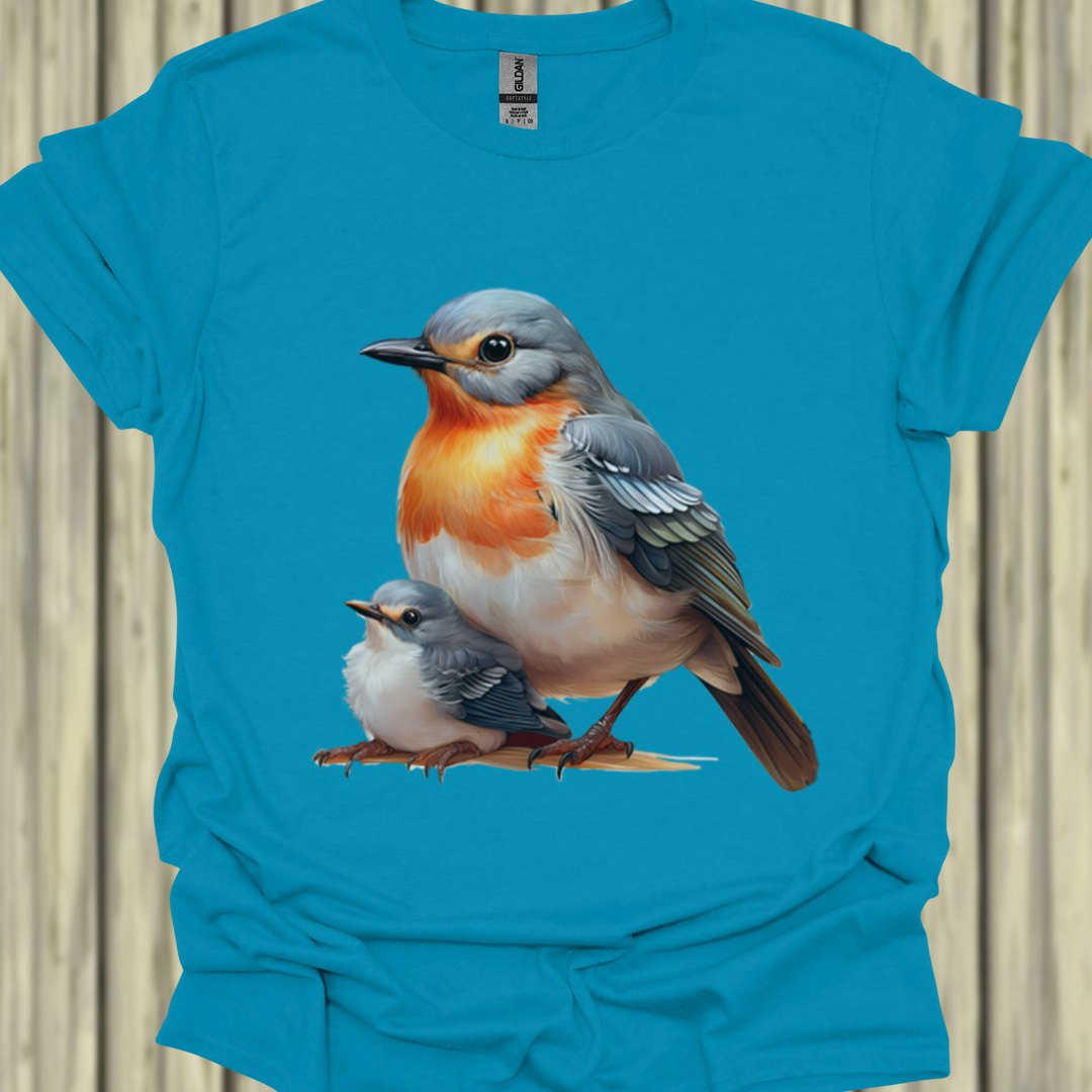 Roodborstje met Jong T‑Shirt