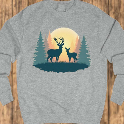 Mother deer and fawn sweatshirt