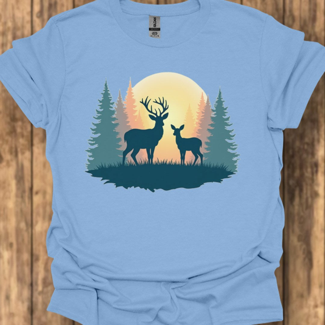 Moeder Hert en Kalf T‑Shirt