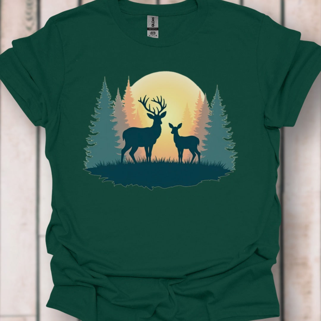 Moeder Hert en Kalf T‑Shirt