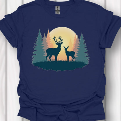 Moeder Hert en Kalf T‑Shirt