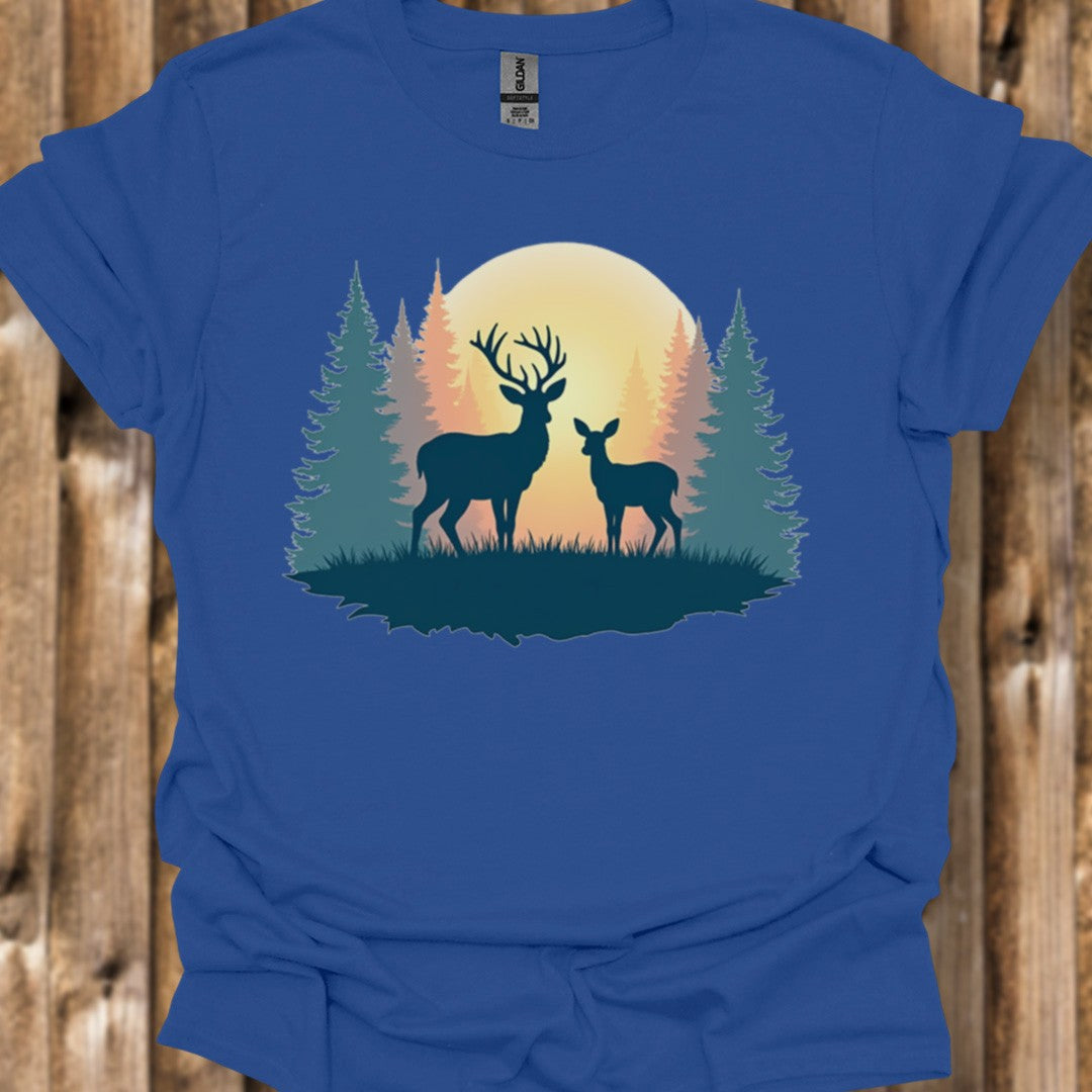 Moeder Hert en Kalf T‑Shirt