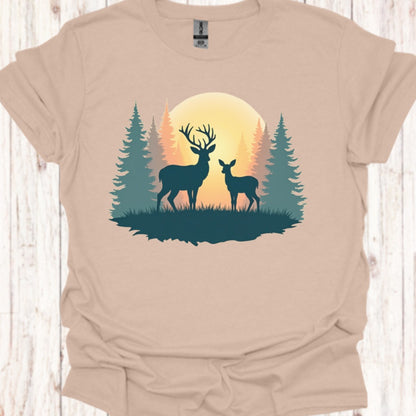 Moeder Hert en Kalf T‑Shirt
