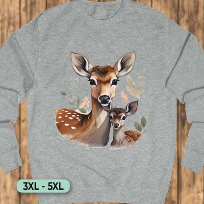 Hert moeder en kalf Sweatshirt+