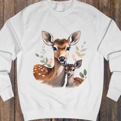 Hert moeder en kalf sweatshirt