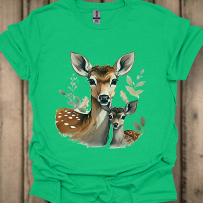 Hert Moeder en Kalf T‑Shirt