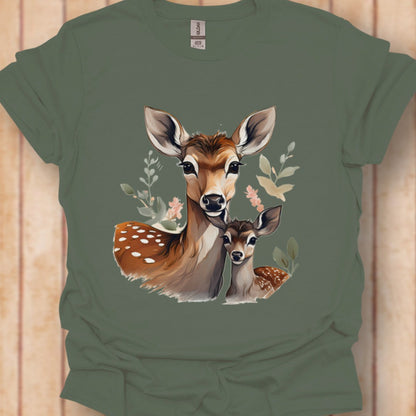 Hert Moeder en Kalf T‑Shirt
