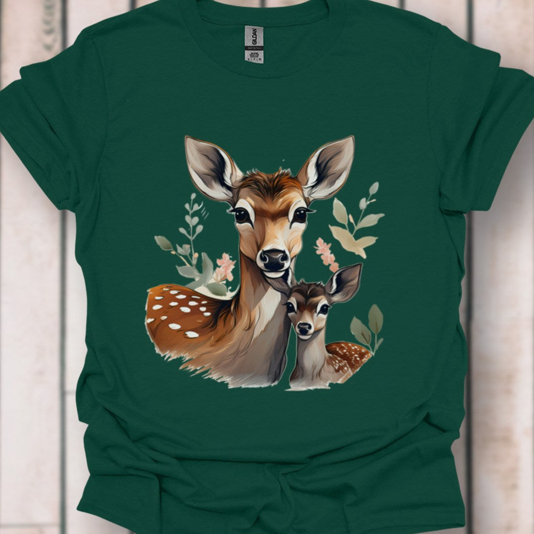 Hert Moeder en Kalf T‑Shirt