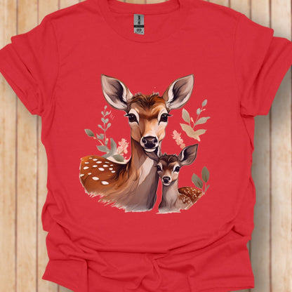 Hert Moeder en Kalf T‑Shirt