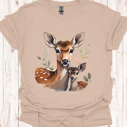 Hert Moeder en Kalf T‑Shirt