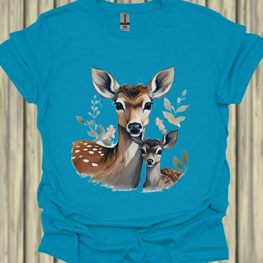 Hert Moeder en Kalf T‑Shirt