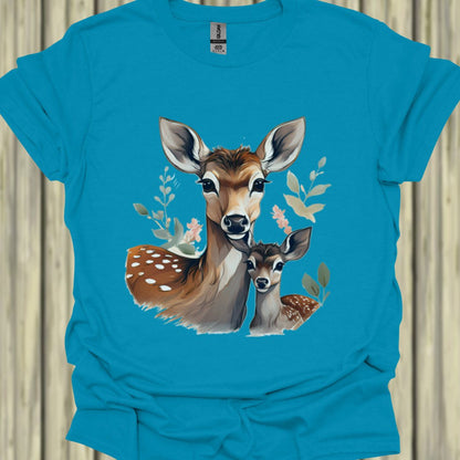 Hert Moeder en Kalf T‑Shirt