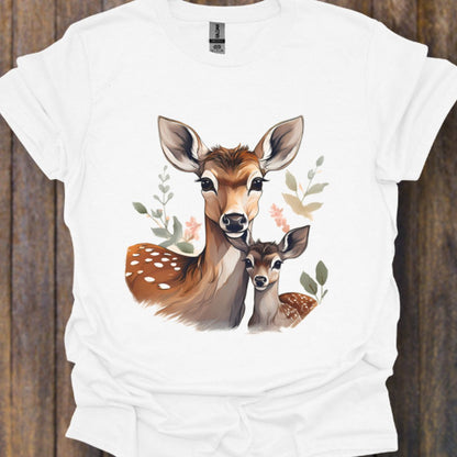 Hert Moeder en Kalf T‑Shirt