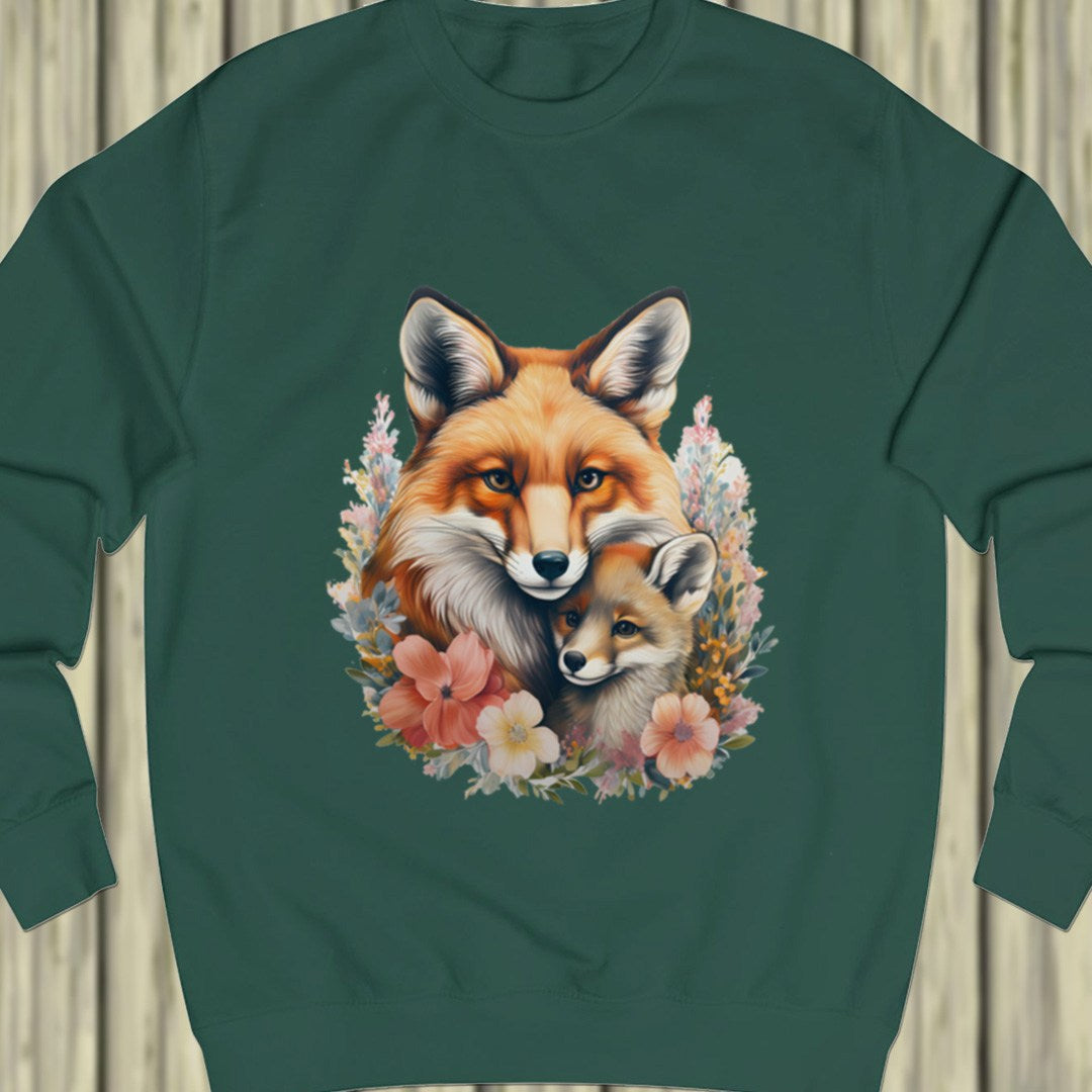 Vos met jong sweatshirt