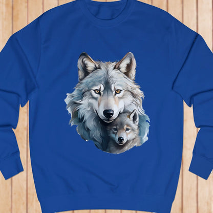 Wolf met jong sweatshirt
