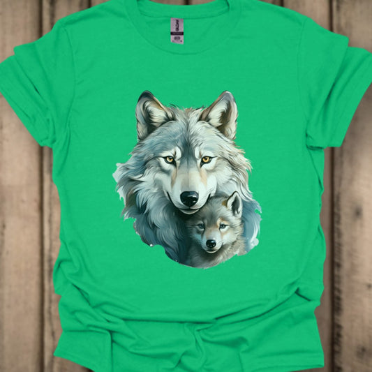 Wolf met Jong T‑Shirt