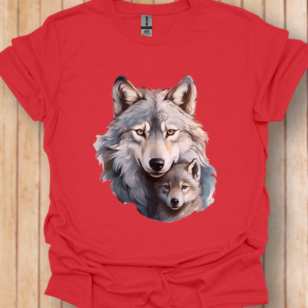 Wolf met Jong T‑Shirt