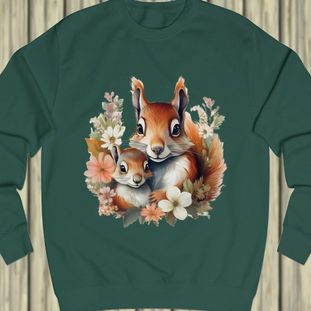 Eekhoorn met jong sweatshirt