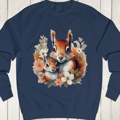 Eekhoorn met jong sweatshirt
