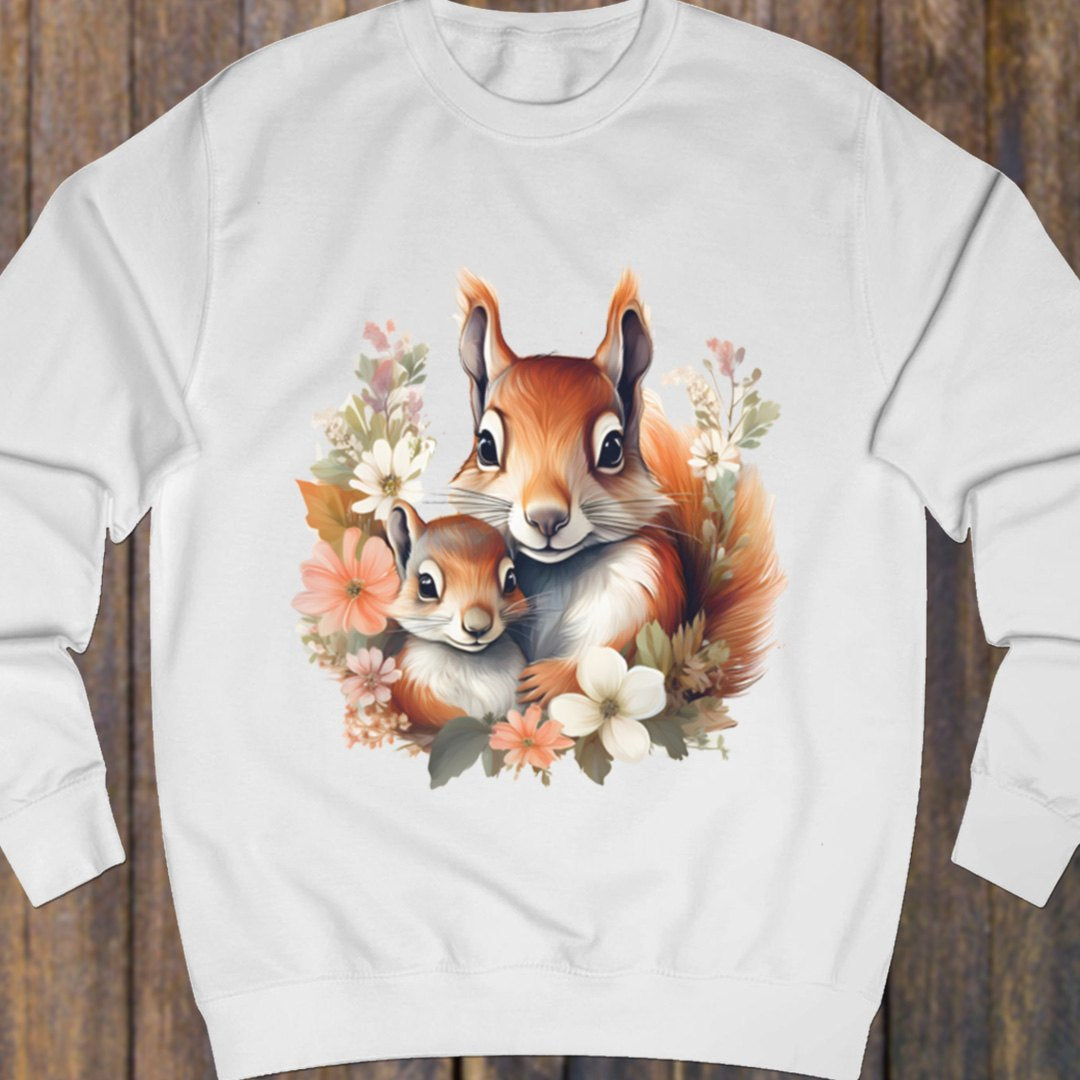 Eekhoorn met jong sweatshirt