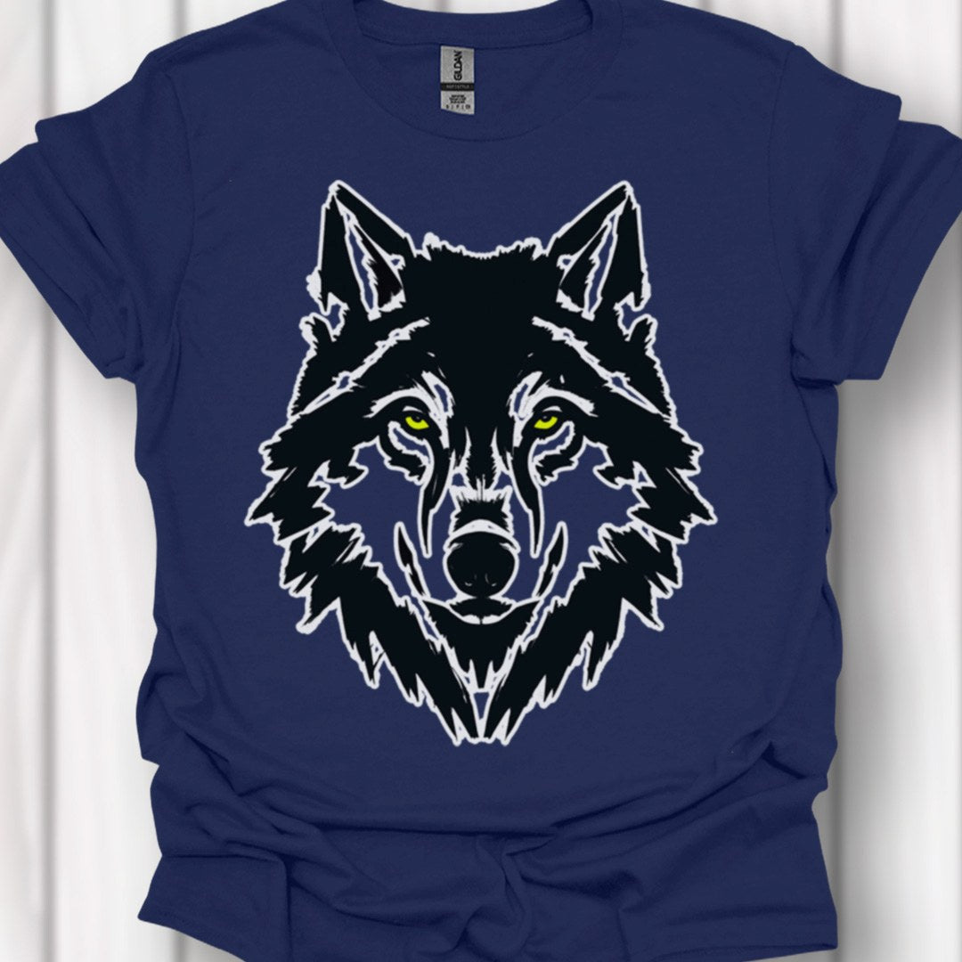 Black and white wolf timeless T-shirt